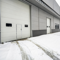 Puerta Seccional Automática de Uso Comercial, Sistema de Elevación Vertical, Panel de Acero Resistente, Puerta Superior a Prueba de Viento