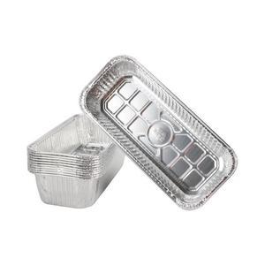 Meishida Aluminum <b>Foil</b> Takeout Box Rectangle 22g Disposable Microwave Safe Food <b>Container</b> - Product Image 3