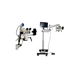 Microscopio Quirúrgico Dental Inclinable con Brazo Ajustable, Blanco, Certificado CE, Aumento de 25x, Eléctrico, Metálico - Product Image 1