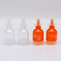 5ml 10 ml 15ml ampoule à essence ambre clair en forme de bouteille PS bouteille en plastique 10 ml bouteille d'ampoule liquide de soins du visage cosmétiques