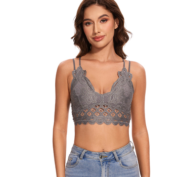 Custom stockings high quality hot sale lingerie hollow out underwear sexy ladies bralette fashion women teens girls lace bra