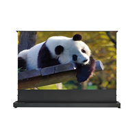 Écran motorisé 4K HD 16:9 à prix d'usine, écran de sol escamotable, blanc doux PET CRYSTAL CBSP pour cinéma maison