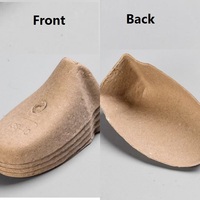 Embauchoirs en papier recyclable brun naturel, moulés en pulpe, pour chaussures