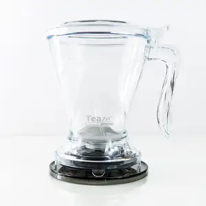 Tetera Infusor de té más empinado inteligente de 600ML personalizada y tetera de goteo de fondo perfecto tetera dispensadora de fondo con posavasos