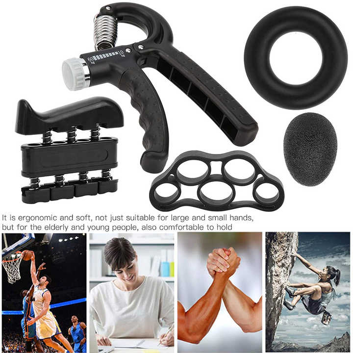 Handtrainer & Griffstärker – Metall-Grip-Trainer 100-350LB, Für Unterarme & Handgelenke, In Geschenkbox, Ideal Für Home-Gym