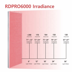 Panel de terapia de luz LED PDT de cuerpo completo profesional, luz roja de frecuencia ajustable para alivio del dolor de cabeza facial, varios incluidos - Product Image 6