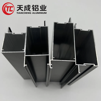 Porte coulissante panoramique en aluminium de haute qualité et profil de fenêtre avec contrôle d'accès et performance d'isolation thermique,