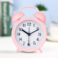 Bedhead jam Alarm Digital elegan, Jam Alarm meja kecil elegan, jarum penunjuk senyap, jarum Quartz multifungsi, dekorasi Desktop sempurna