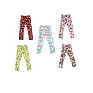 Pantalon taille haute décontracté pour enfants, nouveau legging en soie de lait, pantalon pour filles, printemps et automne