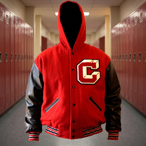 Chaqueta de Béisbol Personalizada para Hombre con Parches Bordados, Chaqueta Única Deportiva para Exteriores, Invierno, Escuela, Universidad - Product Image 3