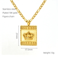 Collar de Moda con Colgante Cuadrado de Letras del Alfabeto, Cadena con Iniciales, Concha Rosa, Chapado en Oro de 18K, Acero Inoxidable, Joyería para Mujer