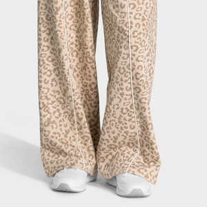 Ensemble de <span class=keywords><strong>survêtement</strong></span> <span class=keywords><strong>sport</strong></span> pour <span class=keywords><strong>femme</strong></span>, 2 pièces, imprimé léopard personnalisé, coupe oversize, décontracté, respirant, avec sweat à capuche - Product Image 3