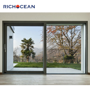 Porte coulissante anti-ouragan RICHOCEAN USA AS2047 pour extérieur, porte coulissante en aluminium à triple vitrage - Product Image 2