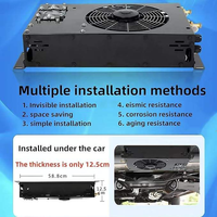 Climatiseur électrique silencieux TELCOOL DC 12V, climatiseur universel split 12V pour remorques, véhicules de construction