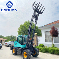 Chargeuse sur pneus diesel haute performance EACHAN avec bras télescopique hydraulique pour ports et mines