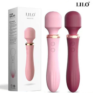 Vibromasseur rechargeable à double tête avec fonction chauffante pour femmes, en silicone ABS, recharge USB - Product Image 3