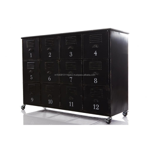 Armoire de rangement en métal pour employés avec 12 portes Armoire en acier avec portes Armoire de rangement avec pieds réglables Salle de sport pour bureau à domicile - Product Image 3