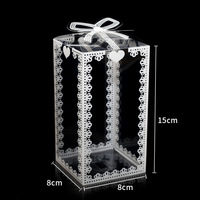 Boîte cadeau en PVC transparent à expédition rapide pour fleurs, bonbons, crème pour les yeux, blush, poudre libre - Boîte à gâteau en plastique polyvalente
