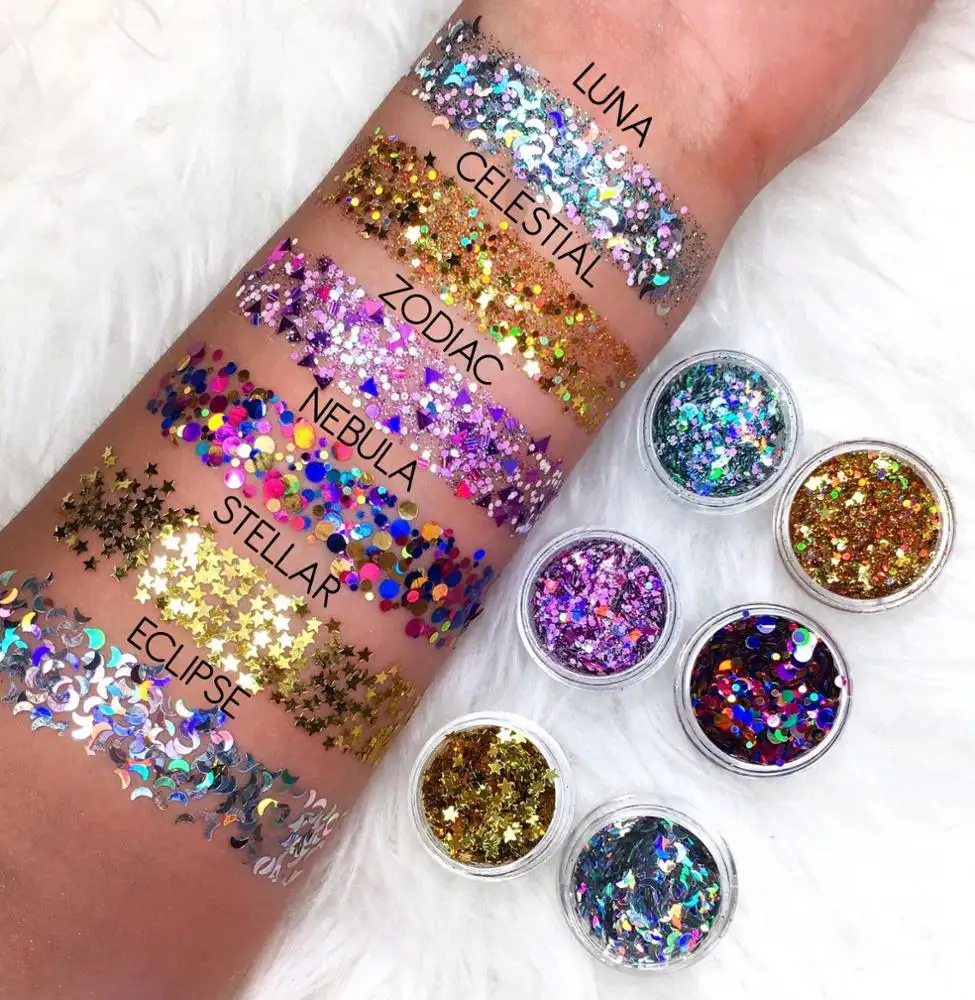 Les plus populaires maquillage cosmétique Chunky Glitter