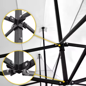 Nouvelle Tente Publicitaire Personnalisée Rouge et Noire 3x6 Mètres avec Impression Numérique du Logo pour Événements - Modèle 2026 - Product Image 2