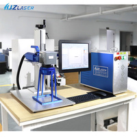 Máquina de marcado láser de fibra LASER 20W 30W 50W para anillo de oro y metal, con accesorio giratorio y plataforma giratoria