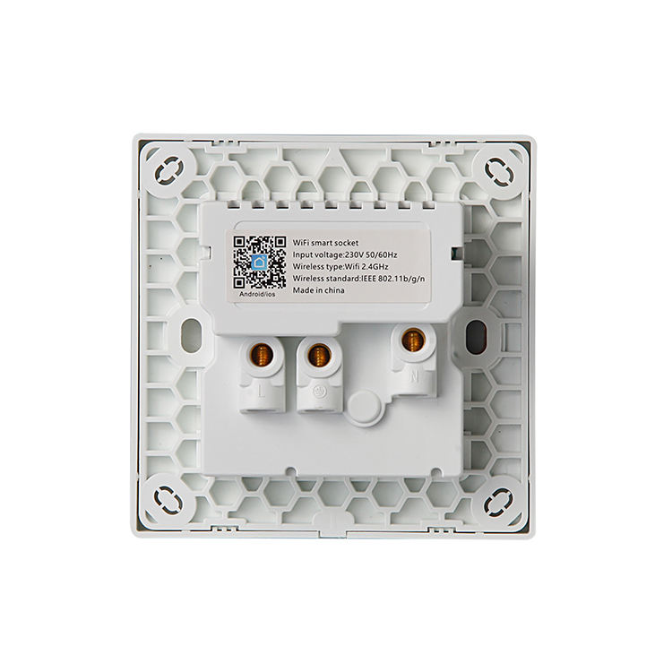 Smart Home Phone WIFI Controlled Wall Panel BS Standard 3 Gang Touch Button Switch Wifi Smart Switch