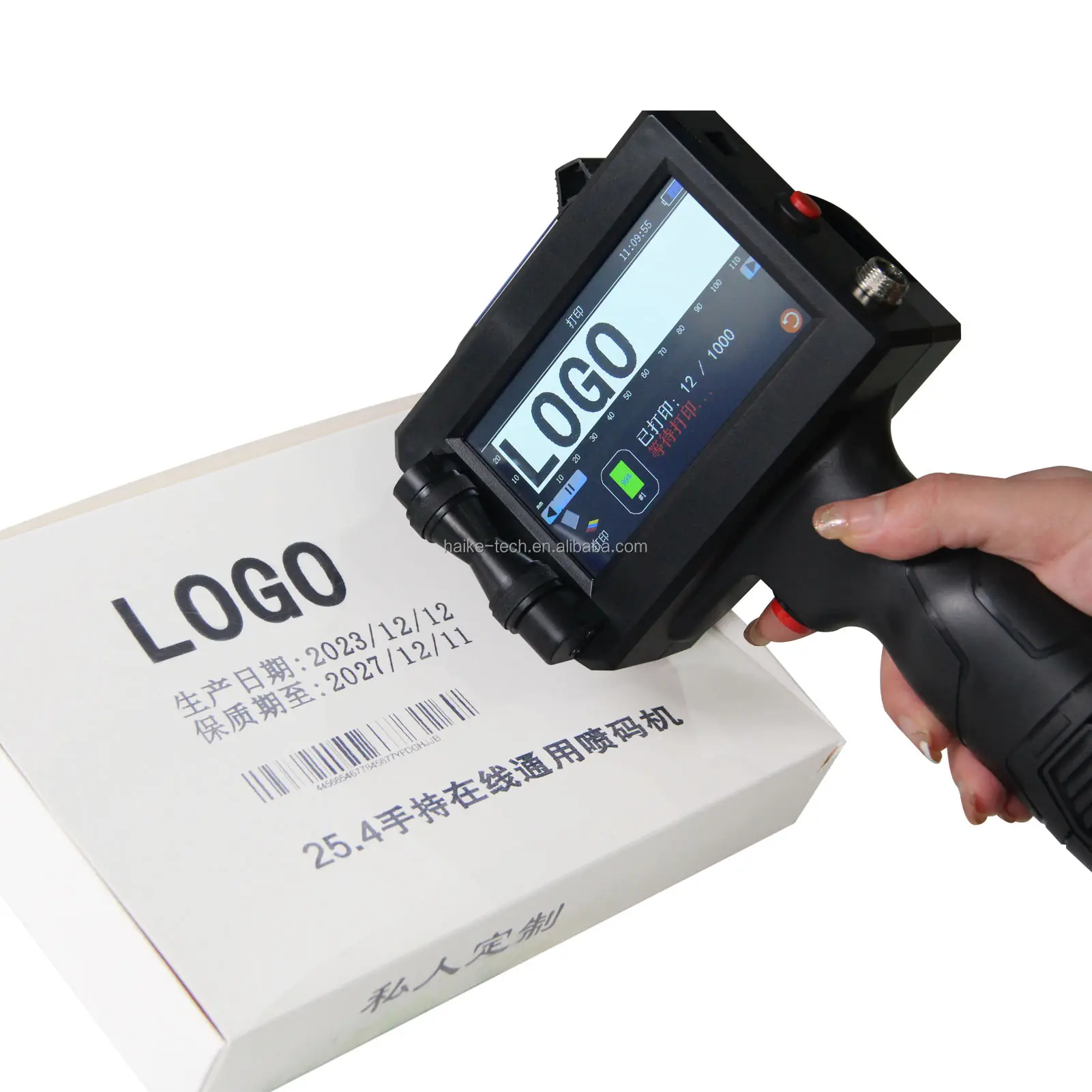 600 Dpi 12.7Mm Tij Ink Inkjet Code Machine Printer For Label Bottle Bag Expiry Date