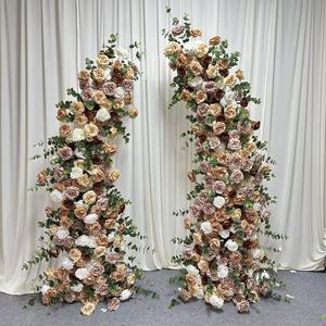 Arche de mariage artificielle HK-HOA030, ensemble de cornes en soie, arche de roses, décoration florale, arrangement floral - Product Image 1