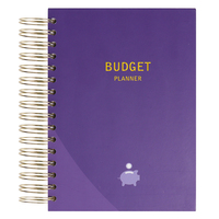 Planificateur de budget hebdomadaire avec impression de logo personnalisée vente en gros de l'agenda à reliure à spirale-Organisateur de finances mensuelles
