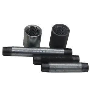 Dài và ngắn núm vú NPT BSP DIN mạ kẽm ống thép carbon Thùng núm vú ren ống núm vú - Product Image 5