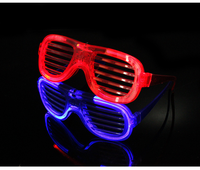 Lunettes à lumière froide néon EL, lunettes LED clignotantes, lunettes lumineuses pour fête, anniversaire, Halloween, Nouvel An