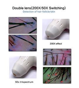 ワイヤレスポータブル3D 4Dマジックミラー肌分析機ハンドヘルドミニ皮膚鏡顔診断水分検出EU - Product Image 6
