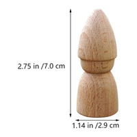 Marionnette en bois non peinte kokeshi ornements de bureau jouets bricolage artisanat art enfants inachevé en bois gnome peg poupées figurines personnes