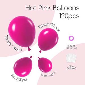 Kit d'arche de ballons rose bonbon <span class=keywords><strong>pas</strong></span> <span class=keywords><strong>cher</strong></span> pour les décorations de fête de bébé <span class=keywords><strong>princesse</strong></span>, fournitures de fête pour les décorations de 16e <span class=keywords><strong>anniversaire</strong></span> - Product Image 2