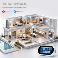 Hub WiFi intelligent Graffiti pour la maison, passerelle multi-mode, télécommande infrarouge, Alexa intégrée, haut-parleur Hi-Fi, application centrale intelligente