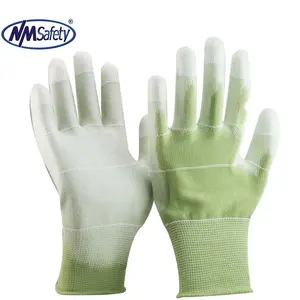 Рабочие перчатки NMSAFETY EN388 2016 3121X, 13 калибр, полиэстер, покрытие ПУ на ладони, антистатические на пальцах