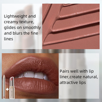 Rouge à Lèvres Crémeux Végan Longue Tenue Flouteur de Ridules, Cosmétique Mignon Hydratant Mat Nude pour Femme – Vente en Gros