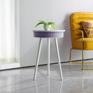 Tavolino coperto <span class=keywords><strong>di</strong></span> lino moderno <span class=keywords><strong>di</strong></span> alta qualità per la casa soggiorno e balcone mobili <span class=keywords><strong>interni</strong></span> - Product Image 4