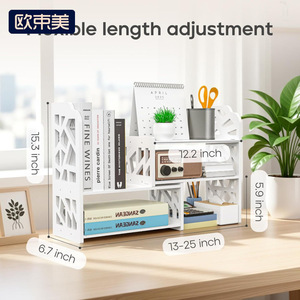 Étagère de bureau à 3 niveaux, de type rectangulaire, support de rangement polyvalent pour l'organisation du bureau - Product Image 3