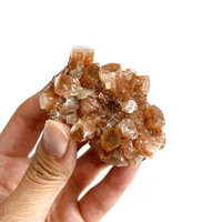 Spesimen Mineral Mentah Kluster Batu Oranye Kristal Alami Kualitas Tinggi untuk Dekorasi