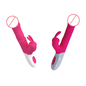 Pontec Waterproof Masturbation Device Thrusting & Rotating Bunny <b>Dildo</b> Sex Toy Clitoris G Spot Rabbit Vibrator For Women - Product Image 1