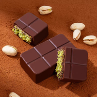 Pâte de pistache au chocolat style Dubaï, chocolat solide halal 70g 200g, barre de chocolat en forme de boule