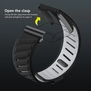 Correa de Silicona Compatible con Whoop <span class=keywords><strong>5.0</strong></span>, Correa de Repuesto de Dos Tonos Estilo CR7, Correa Deportiva Impermeable - Product Image 4