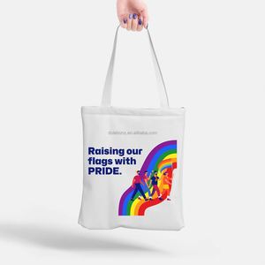 DLBZ Sac fourre-tout en toile personnalisé, robuste, écologique, uni, pour l'extérieur, idéal pour la Journée de la fierté des minorités (Wholesale) - Product Image 3