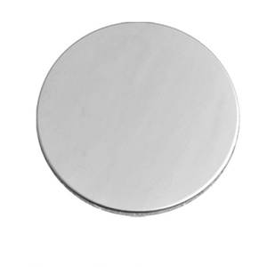 Disque métallique chromé rond de 25 mm, composant pour la création de bijoux - Product Image 1