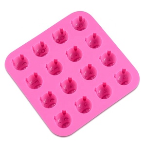 Molde de silicona con forma de cerdo para Chocolate, molde de silicona para <span class=keywords><strong>Fondant</strong></span>, 16 unidades - Product Image 2