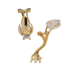 925 Silver DIY Pearl Accessories Empty JG5911 <b>Tray</b> for Simple <b>Jewelry</b> Making Semi-Finished Earrings - Product Image 3