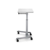 Table de travail manuelle pour ordinateur portable, pieds de bureau ergonomiques, cadre en métal, table de formation à hauteur réglable