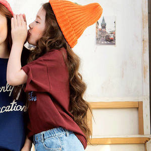 เสื้อยืดแขนสั้นผ้าฝ้ายเนื้อนุ่มบางเบาสำหรับฤดูร้อน ยี่ห้อ Girl's Own จากเว็บไซต์ขายของออนไลน์ - Product Image 3