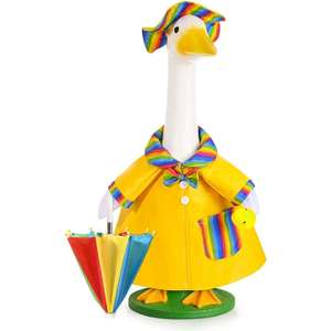 Impermeable para decoración de jardín con diseño de ganso para estatuas de ganso de 23 pulgadas - Atuendo y ropa para estatuas de exterior para decoración de patio y jardín - Product Image 1